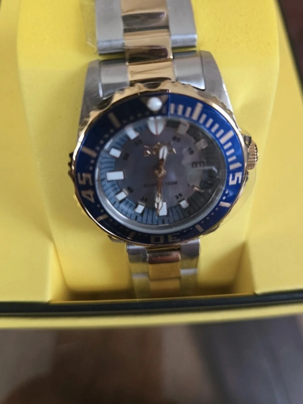 2961 Invicta Swiss Ronda 585 Caliber Pro Diver Watch with Blue Dial Womens 30mm
